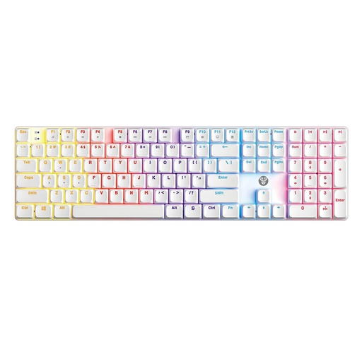 [204860] TECLADO FANTECH ATOM AIR108 MK314 CABLEADO MECANICO 60% RGB BLANCO SWITCH ROJO